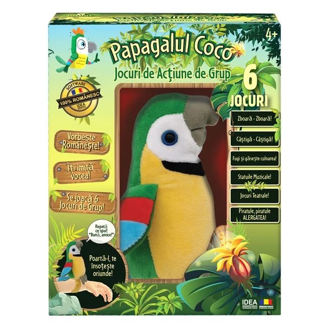 Joc de societate „Papagalul Coco”, varsta 4+ ani, 24x12x30cm, multicolor