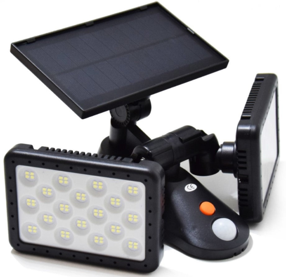 Lampa LED dubla W770A de perete cu panou solar 144 LED - 1 | YEO