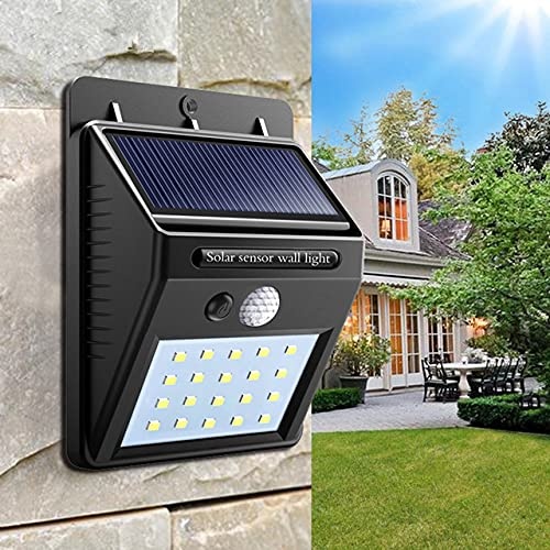 Lampa Solara de Perete cu Senzor de Miscare si de Noapte, 20 LED-uri - 2 | YEO