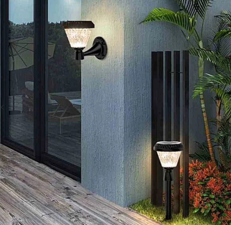 Lampa Solara RGB de Perete R-10B/Y lampa decorativa pentru balcon, terasa, exterior casa - 2 | YEO