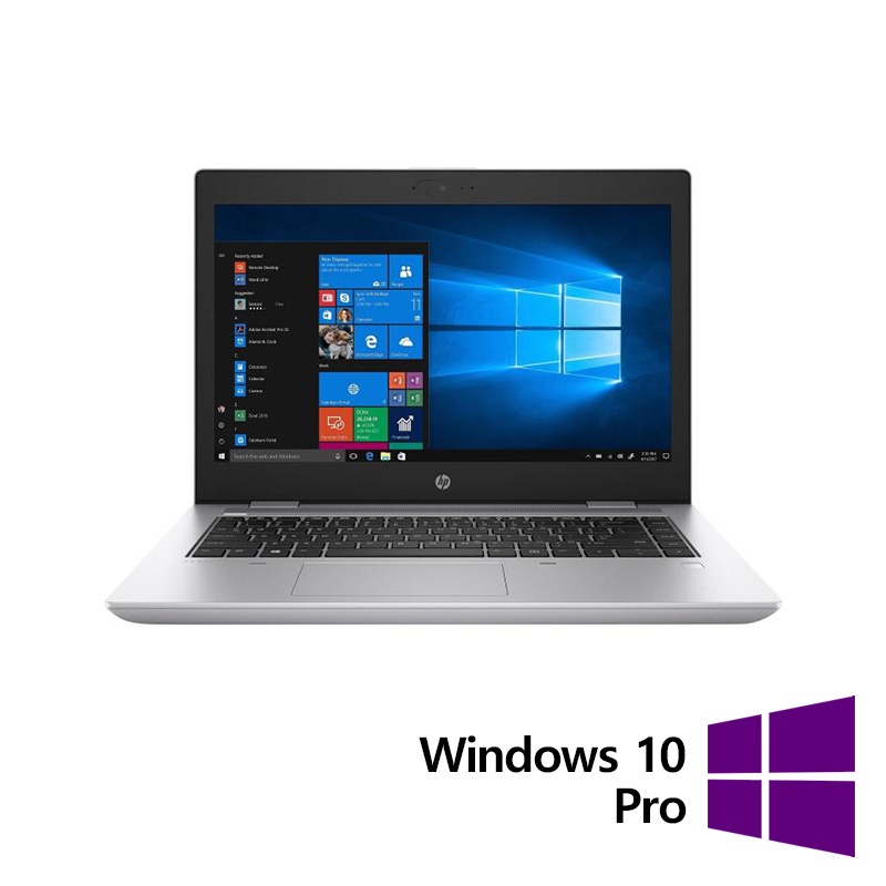 Laptop Refurbished HP ProBook 640 G5 Intel Core i5-8265U 1.60 - 3.90GHz 8GB DDR4 256GB SSD 14 Inch Full HD Webcam + Windows 10 Pro