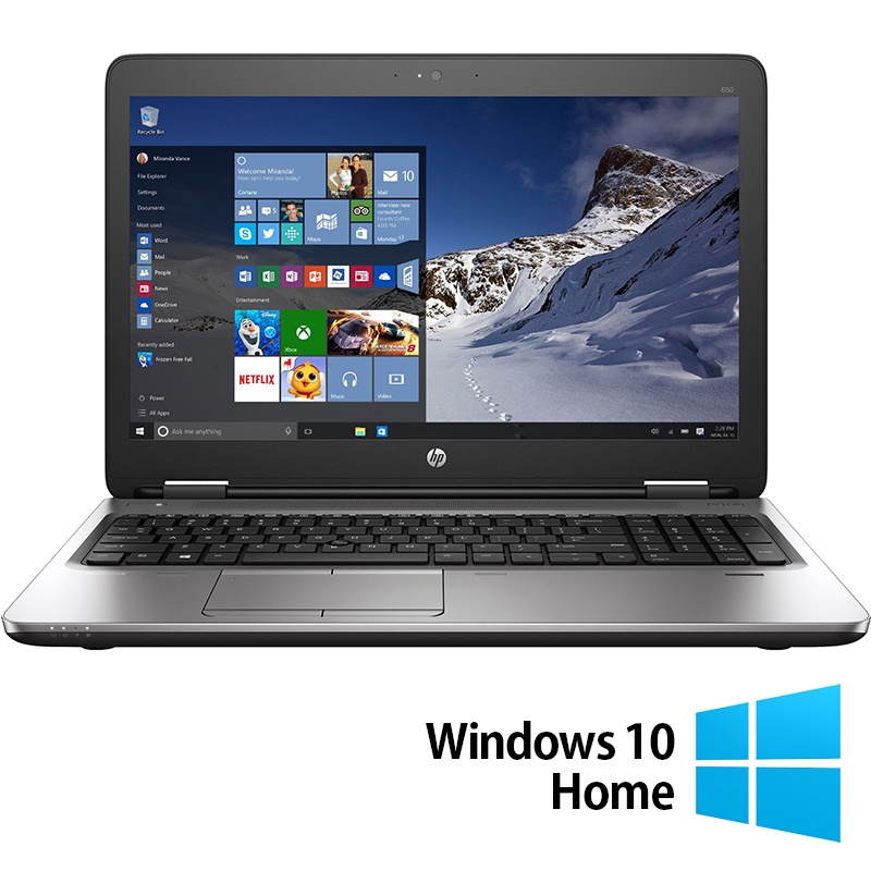 Laptop Refurbished HP ProBook 650 G2 Intel Core i5-6200U 2.30GHz 8GB DDR4 256GB SSD 15.6 Inch HD Tastatura Numerica + Windows 10 Home