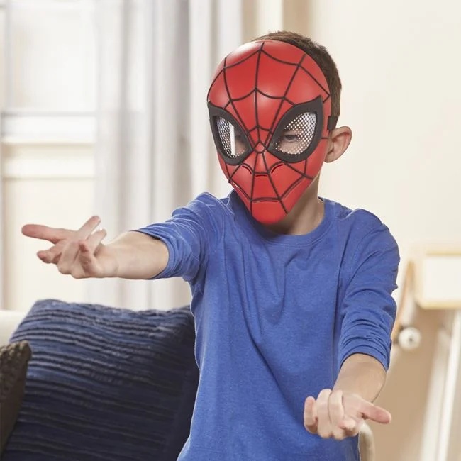 Masca Spiderman, cu banda elastica larga, 20x9x29cm, rosu - 3 | YEO
