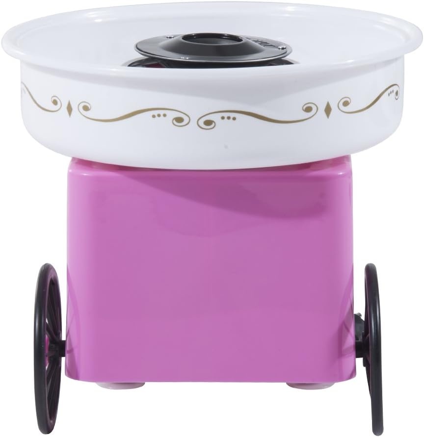 Masina de facut vata de zahar de dimensiuni mici, 500W, Roz - 3 | YEO