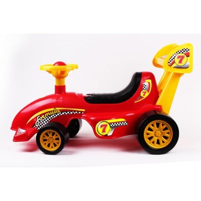 Masinuta premergator pentru copii 12 luni +, de formula 1, ride-on, de culoare rosie - 1 | YEO
