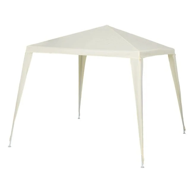 Pavilion Textil Tip Cort pentru Grădină, 2.4x2.4x3m, Ecru