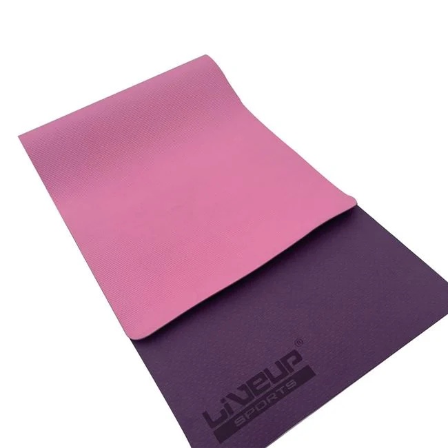 Saltea pentru gimnastica, Yoga, 183x61x0.4cm, roz-mov