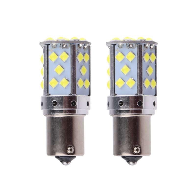Set 2 becuri auto LED BA15S 35 SMD 3030 CANBUS, 18W, 6000K, 12V, Alb - 1 | YEO