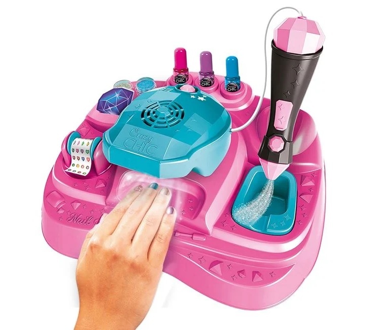 Set Manichiura pentru fetite, 10 accesorii, 6ani+, roz - 4 | YEO