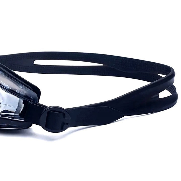 Set pentru inot, Ochelari, Dopuri de urechi, Clema nas, Toc inclus, Filtru UV, Negru - 3 | YEO