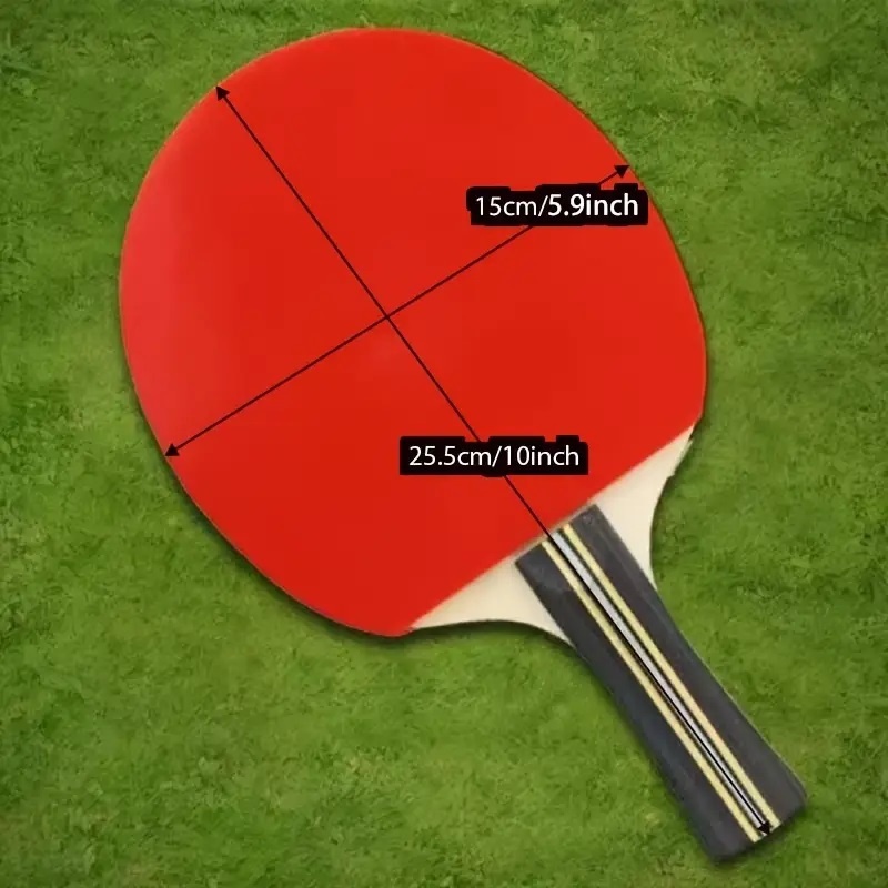 Set ping pong cu 2 palete, 3 mingi si husa de transport si protectie, pentru copii 7 ani+, 25.5x15cm, negru-rosu - 1 | YEO
