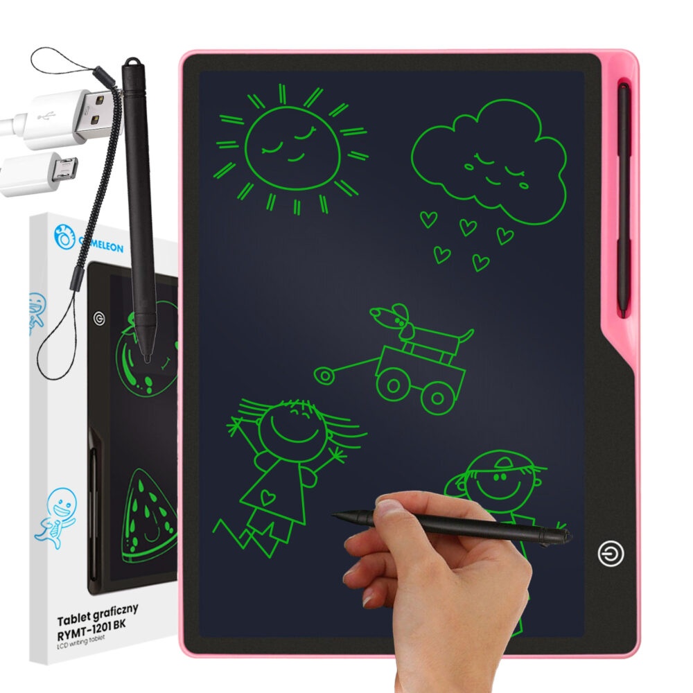 Tableta grafica de 16 pentru copii culoare Roz AVX-WT-RYMT-1201-BK-PINK