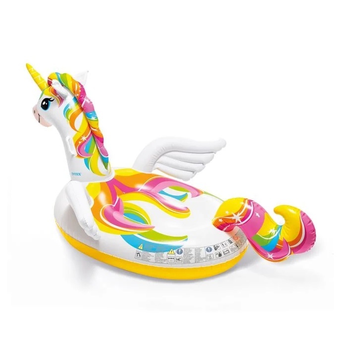 Unicorn Gonflabil, Intex, 2.26x1.73x0.97m, Alb-galben - 1 | YEO
