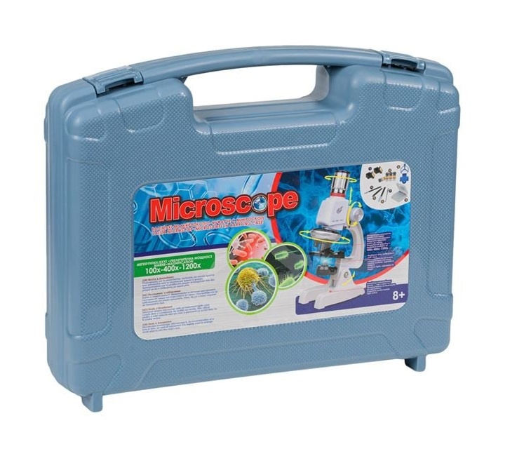 Valiză cu Microscop, 3 nivele de marire, 8ani+, 35x8x28 cm