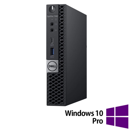 Calculator Refurbished DELL OptiPlex 7060 Mini PC Intel Core i5-8500T 2.10 - 3.50GHz 8GB DDR4 128GB SSD + Windows 10 Pro