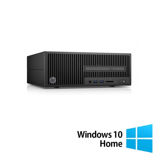 Calculator Refurbished HP 280 G2 SFF Intel Core i3-6100 3.70GHz 8GB DDR4 500GB SATA DVD-ROM + Windows 10 Home