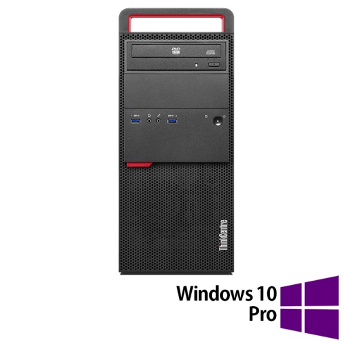 Calculator Refurbished LENOVO M800 Tower Intel Core i3-6100 3.70GHz 8GB DDR4 512GB SSD DVD-ROM + Windows 10 Pro