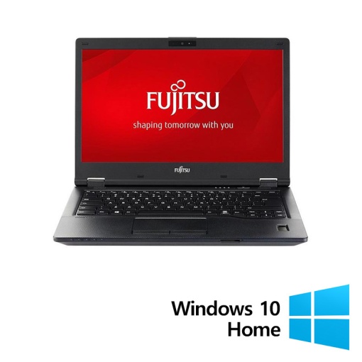 Laptop Refurbished Fujitsu Lifebook E548 Intel Core i5-8250U 1.60 - 3.40GHz 8GB DDR4 256GB SSD 14 Inch Full HD Webcam + Windows 10 Home