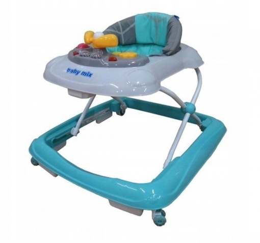 Premergator pentru copii 6 luni+, cu sunete si lumini, Baby Mix, turcoaz