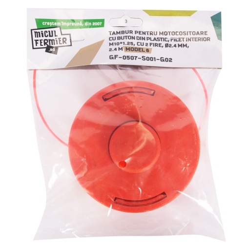 Tambur 2.4 mm Micul Fermier buton plastic Model 6