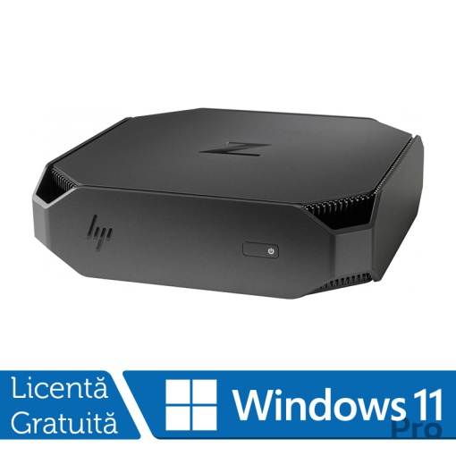 Workstation Refurbished HP Z2 G4 Mini Intel Core i7-8700 3.20 - 4.60GHz 32GB DDR4 Placa Video Nvidia MXM Quadro P600/4GB 512GB SSD + Windows 11 Pro