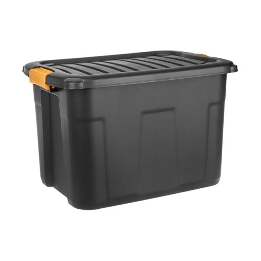 Cutie de depozitare, de mare rezistenta, capacitate 42L, negru