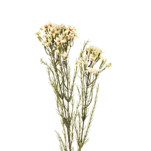 Flori artificiale cu tulpina lunga, in nuante calde, 79 cm, alb