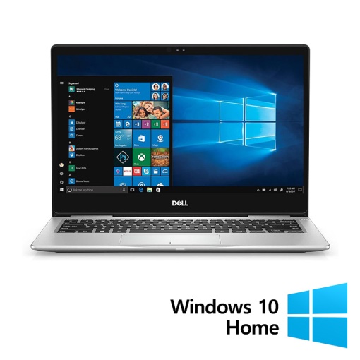 Laptop Refurbished Dell Inspiron 7380 Intel Core i7-8565U 1.80 - 4.60GHz 8GB DDR4 256GB SSD 13.3 Inch Full HD Webcam + Windows 10 Home