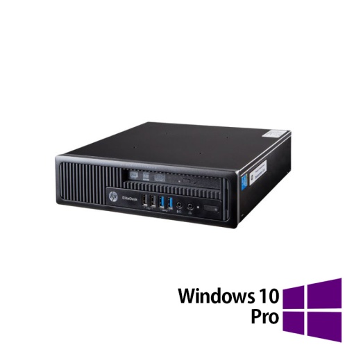 Calculator Refurbished HP EliteDesk 800 G1 USDT Intel Core i5-4570S 2.90GHz 8GB DDR3 500GB SATA + Windows 10 Pro
