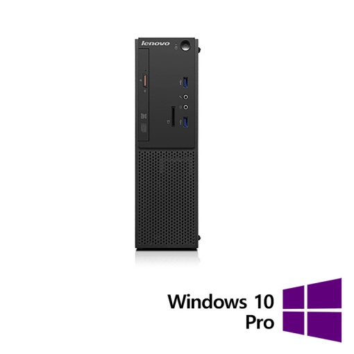 Calculator Refurbished LENOVO S510 SFF Intel Core i3-6100 3.70GHz 8GB DDR4 500GB SATA DVD-ROM + Windows 10 Pro