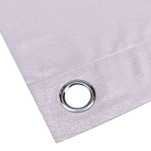 Draperie decorativa , grad de umbrire mediu -lasa lumina sa treaca, model tip tesatura impletita, cu inele, 140x260 cm, roz
