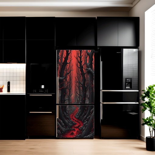 Folie imprimata color pentru decor Frigider dimensiune 200 x 90cm model: AVX-FR12