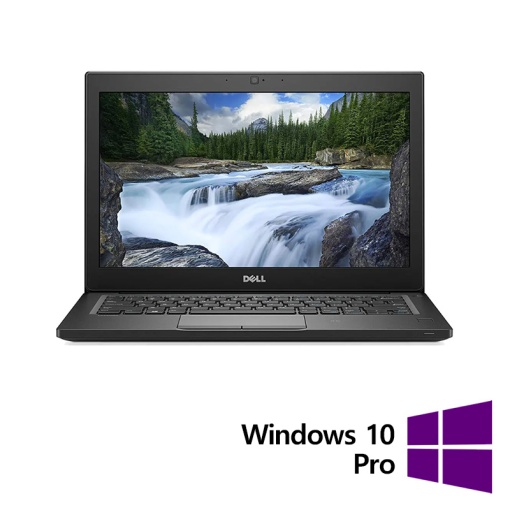 Laptop Refurbished DELL Latitude 7290 Intel Core i5-8350U 1.70 - 3.60GHz 8GB DDR4 256GB SSD 12.5 Inch + Windows 10 Pro