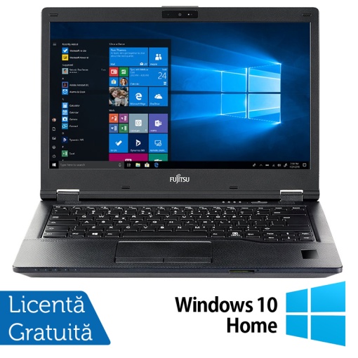 Laptop Refurbished Fujitsu LifeBook E549 Intel Core i5-8265U 1.60-3.90GHz 8GB DDR4 256GB SSD 14 Inch Full HD Webcam + Windows 10 Home