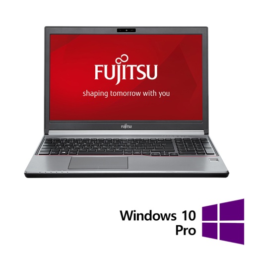 Laptop Refurbished FUJITSU SIEMENS Lifebook E756 Intel Core i5-6200U 2.30GHz 16GB DDR4 256GB SSD 15.6 Inch Full HD Webcam Tastatura Numerica + Windows 10 Pro
