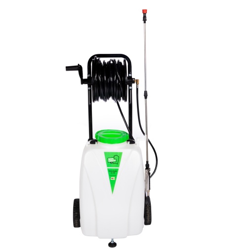 Pulverizator cu acumulator Micul Fermier volum 40 litri cu roti