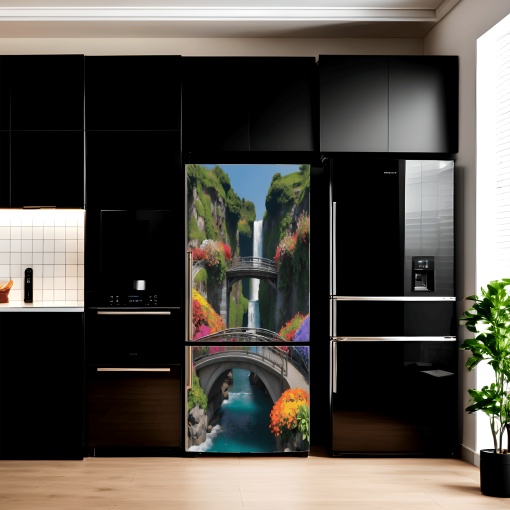 Folie imprimata color pentru decor Frigider dimensiune 200 x 90cm model: AVX-FR26