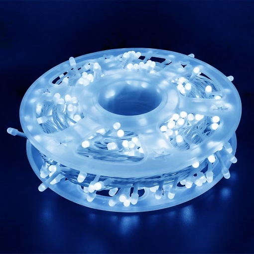 Instalatie Luminoasa cu 500 LED-uri si 100m Lungime, Lumina Alba Rece sau Albastra