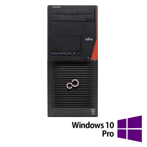 Calculator FUJITSU CELSIUS W530 Intel Core i7-4770 3.40GHz 8GB DDR3 500GB SATA DVD-RW + Windows 10 Pro