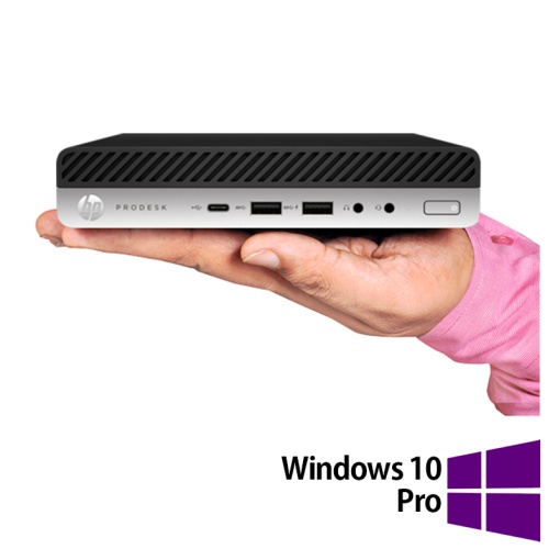 Calculator Refurbished HP ProDesk 600 G3 Mini PC Intel Core i5-6500T 2.50GHz 8GB DDR4 256GB SSD + Windows 10 Pro