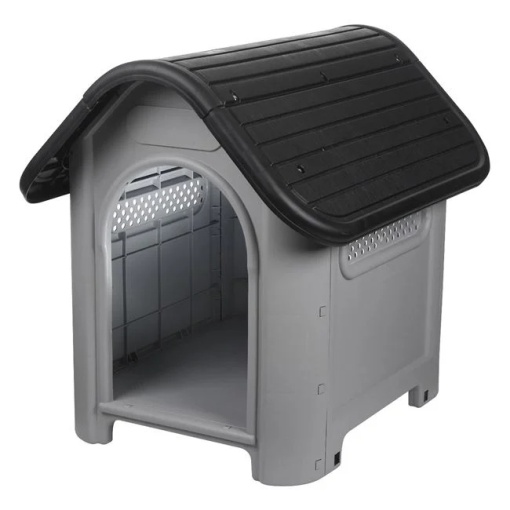 Cusca pentru caini, din plastic, dimensiuni 75x59x66cm, negru