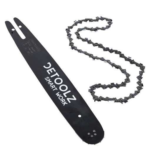 Set lama si lant drujba Detoolz lungime 14'' pas 3/8'' grosime 1.3mm 50 pinteni 25 dinti full chisel