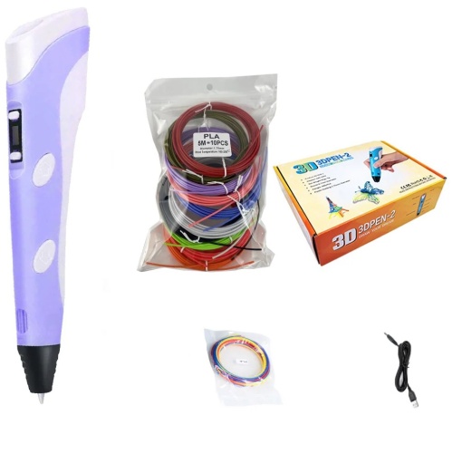 Creion 3D cu display LCD, 50m filament inclus