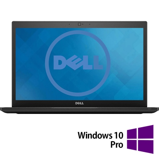 Laptop Refurbished DELL Latitude 7480 Intel Core i5-6300U 2.40 - 3.00GHz 8GB DDR4 256GB SSD 14 Inch HD Webcam + Windows 10 Pro