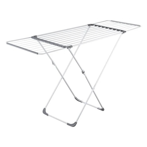 Uscator pentru rufe, din metal, dimensiuni 178x55x96cm, alb
