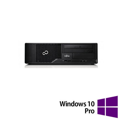 Calculator Refurbished Fujitsu Esprimo E510 Desktop Intel Core i5-3470S 2.90GHz 4GB DDR3 500GB HDD DVD-RW + Windows 10 Pro