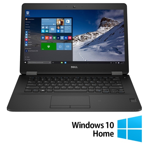 Laptop Refurbished DELL Latitude E7470 Intel Core i5-6300U 2.40GHz 8GB DDR4 256GB SSD 14 Inch HD + Windows 10 Home