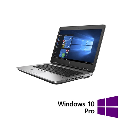 Laptop Refurbished HP ProBook 640 G4 Intel Core i5-7300U 2.60 - 3.50GHz 8GB DDR4 256GB SSD 14 Inch HD Webcam + Windows 10 Pro