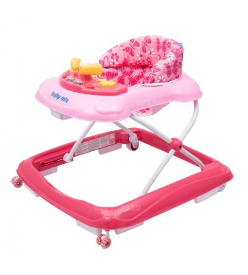 Premergator pentru copii 6 luni+, cu sunete si lumini, Baby Mix, roz