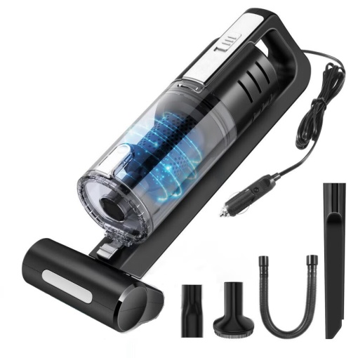 Aspirator Masina/Auto, 100W Turbo, Lumina LED, Accesorii incluse, Premium